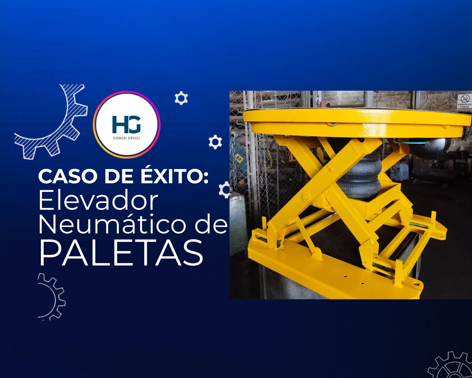 Imagen principal del proyecto Reconstrucción Integral y Automatización de Elevador Neumático de Paletas